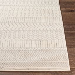Livabliss Pisa-Geometric Grey Off-White Charcoal Living Dining Bedroom Rug in Light Grey - Size: 150 cm x 210 cm - thumbnail 5
