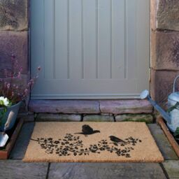 Artsy Mats Birds On A Tree Doormat (90 x 60cm) in Brown - Size: 90 cm x 60 cm - thumbnail 4