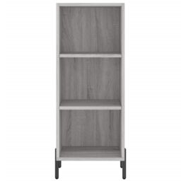 Berkfield Home Highboard Grey Sonoma 34.5x34x180 cm Engineered Wood - thumbnail 6