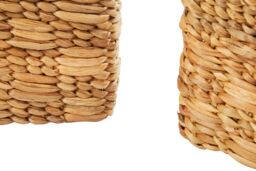 Orsina Set of 3 Water Hyacinth Natural Storage Baskets, Natural Woven Storage Baskets for Home Usage in Brown - thumbnail 5