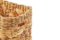 Orsina Set of 3 Water Hyacinth Natural Storage Baskets, Natural Woven Storage Baskets for Home Usage in Brown - thumbnail 4