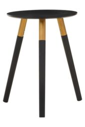Orsina Round Side Table, Durably Constructed Modern Side Table, Long Lasting Compact Table for Living Room in Black - thumbnail 7