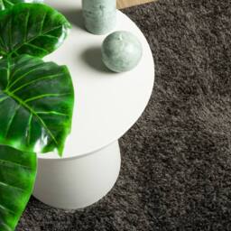 Berkfield Home Rug ISTAN High Pile Shiny Look Anthracite 100x200 cm in Charcoal - Size: Medium - thumbnail 7