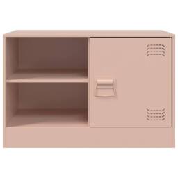 Berkfield Home TV Cabinet Pink 67x39x44 cm Steel - Size: 67 x 39 x 44 cm - thumbnail 6