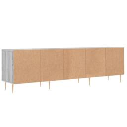 Berkfield Home TV Cabinet Grey Sonoma 150x30x44.5 cm Engineered Wood - thumbnail 8
