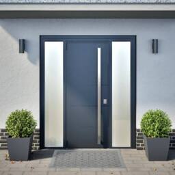Berkfield Home Garden Planters Anthracite 2 pcs 40x40x40 cm Steel in Charcoal - Size: 40 x 40 x 40 cm