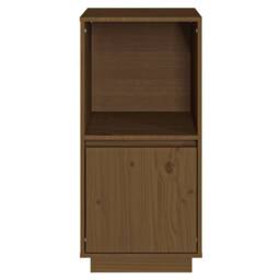 Berkfield Home Sideboard Honey Brown 38x35x80 cm Solid Wood Pine - Size: 38 x 35 x 80 cm - thumbnail 1