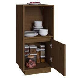 Berkfield Home Sideboard Honey Brown 38x35x80 cm Solid Wood Pine - Size: 38 x 35 x 80 cm - thumbnail 8
