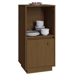 Berkfield Home Sideboard Honey Brown 38x35x80 cm Solid Wood Pine - Size: 38 x 35 x 80 cm - thumbnail 9