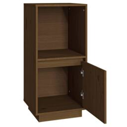 Berkfield Home Sideboard Honey Brown 38x35x80 cm Solid Wood Pine - Size: 38 x 35 x 80 cm - thumbnail 4