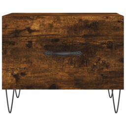 Berkfield Home Coffee Tables 2 pcs Smoked Oak 50x50x40 cm Engineered Wood in Brown - Size: 50 x 50 x 40 cm - thumbnail 6