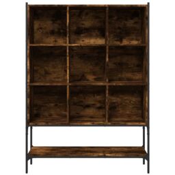 Berkfield Home Bookcase Smoked Oak 102x30x141.5 cm Engineered Wood in Brown - thumbnail 5