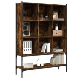 Berkfield Home Bookcase Smoked Oak 102x30x141.5 cm Engineered Wood in Brown - thumbnail 4