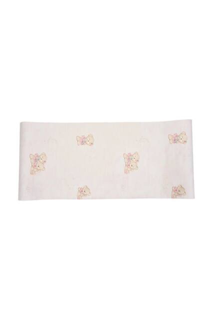 Living and Home Non-Pasted Non-Woven Wallpaper with Cute Teddy Bear Design in Pale Pink - image 1