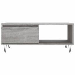 Berkfield Home Modern Coffee Table Grey Sonoma 90x50x36.5 cm Engineered Wood - thumbnail 5