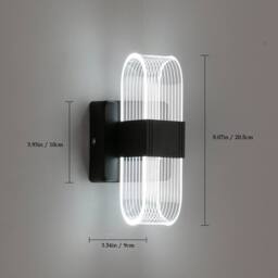 EONLION 3-in-1 LED Wall Lights Modern 3Colors Light Wall Lamp Bedroom 12W - thumbnail 2