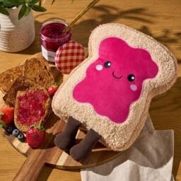 OHS Sweetie Pie Filled Novelty Scatter Cushion Fleece Toy Pillow Gift in Bright Pink - thumbnail 2