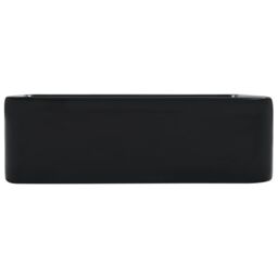 Berkfield Home Wash Basin 40x30x13 cm Ceramic Black - Size: 40 x 30 x 13 cm - thumbnail 4