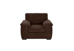 SquareBoxx Capri Jumbo Cord Fabric Sofa in Chocolate - thumbnail 1