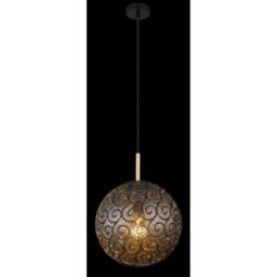 Netlighting Fitz 35cm Globe Pendant Ceiling Light Matt Black 1x E27 - thumbnail 4