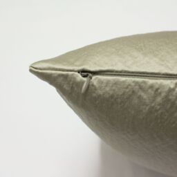 Paoletti Palermo Sateen Cushion in Light Grey - Size: 45 cm x 45 cm - thumbnail 4