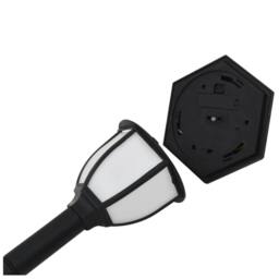 Berkfield Home Outdoor Solar Lamps 3 pcs LED Black - thumbnail 5