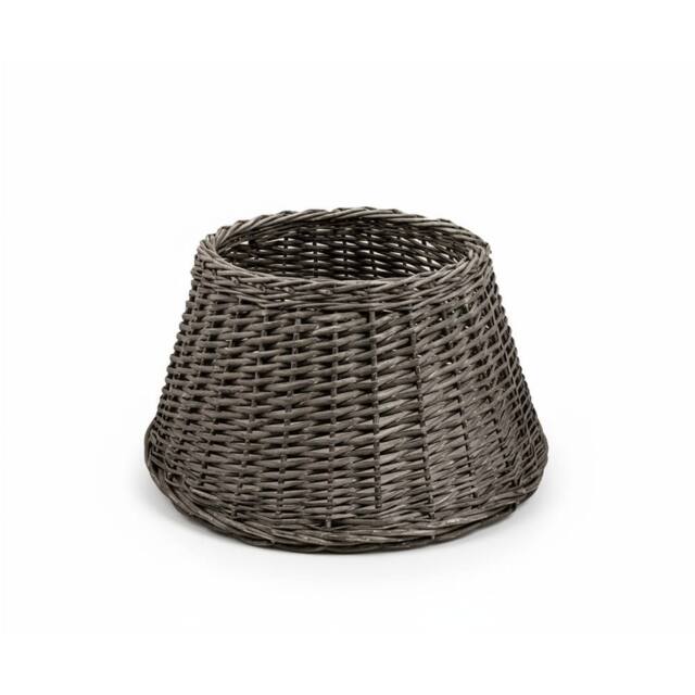 Pegdev Wicker Christmas Tree Skirt Rattan Base Cover Large Stylish Collar in Brown - image 1