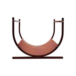 Nicoman U-Shaped Firewood Log Rack - Wood Storage Holder for Fireplace in Bronze - thumbnail 4