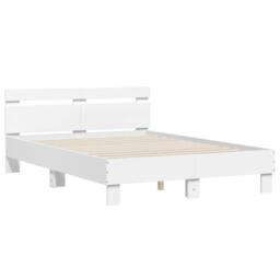 Berkfield Home Bed Frame without Mattress White 120x200 cm - Size: Small Double - thumbnail 3