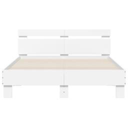 Berkfield Home Bed Frame without Mattress White 120x200 cm - Size: Small Double - thumbnail 5