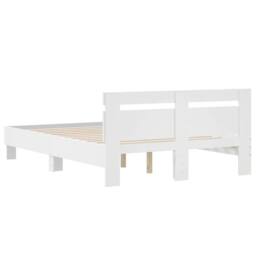 Berkfield Home Bed Frame without Mattress White 120x200 cm - Size: Small Double - thumbnail 7