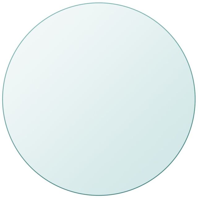 Berkfield Home Table Top Tempered Glass Round 500 mm in Clear - image 1