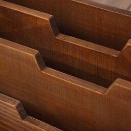 KORVIXA Wooden Office Desk Organiser in Brown - Size: 0.6m2 - thumbnail 5
