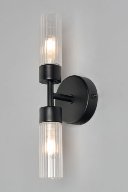 BHS Lighting Kier Black Bathroom Gallery Wall Light - image 1