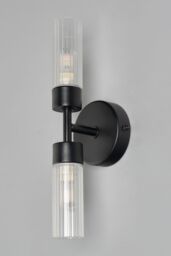 BHS Lighting Kier Black Bathroom Gallery Wall Light - thumbnail 2