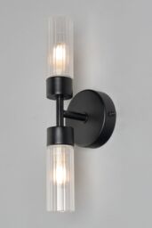 BHS Lighting Kier Black Bathroom Gallery Wall Light - thumbnail 1