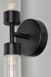 BHS Lighting Kier Black Bathroom Gallery Wall Light - thumbnail 3