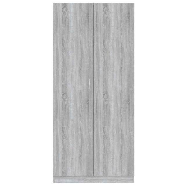 Berkfield Home Wardrobe Grey Sonoma 90x50x200 cm Engineered Wood - Size: 90 x 50 x 200 cm - image 1