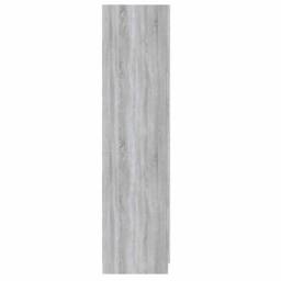 Berkfield Home Wardrobe Grey Sonoma 90x50x200 cm Engineered Wood - Size: 90 x 50 x 200 cm - thumbnail 4