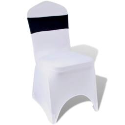 Berkfield Home 25 pcs Black Stretchable Decorative Chair Band with Diamond Buckle - thumbnail 3