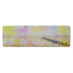 Benjamin Tate Design Colourful Beach Runner Rug in Natural - Size: 67 cm x 230 cm - thumbnail 1