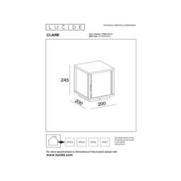 Netlighting CLAIRE Bollard light Outdoor 1xE27 IP54 White Special Offer - thumbnail 4