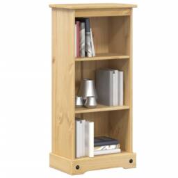Berkfield Home Bookcase Corona 46x29x100 cm Solid Wood Pine in Tan - Size: 46 x 29 x 100 cm - thumbnail 2