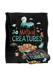 Harry Potter Magical Creatures Officially Licensed Silky Touch Super Soft Throw Blanket 152x127 cm in White - thumbnail 2