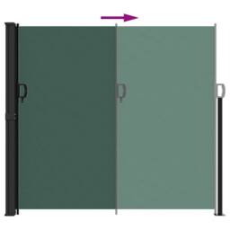 Berkfield Home Retractable Side Awning Dark Green 180x600 cm - thumbnail 5