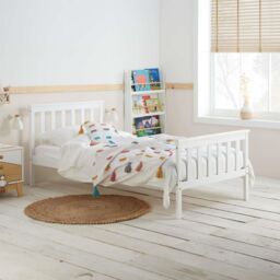 Birlea Single Bed Frame & Mattress White Wood Sleepsoul Cambridge 3FT - thumbnail 1