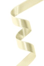 Neel Blue Double Sided Satin Polyester Ribbon Roll, 10mm x 25 Metres in Cream - thumbnail 3