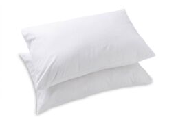 Snug City Polycotton Plain Dyed Housewife Pillowcase Pair in White - thumbnail 3