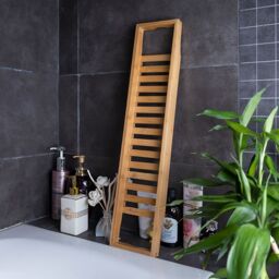 Living and Home Bamboo Bath Tray Bathtub Caddy for Bathroom 70cm in Brown - thumbnail 9