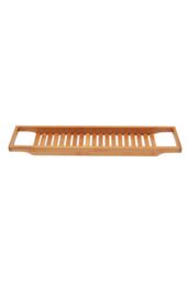 Living and Home Bamboo Bath Tray Bathtub Caddy for Bathroom 70cm in Brown - thumbnail 2